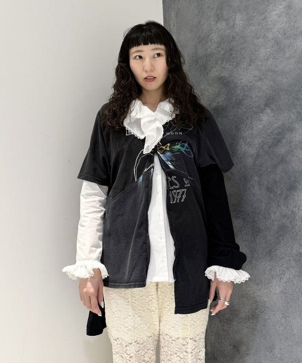 庭野 優紀さんの「BEAMS WOMEN｜レース シアー フレア パンツ」を使ったコーディネート