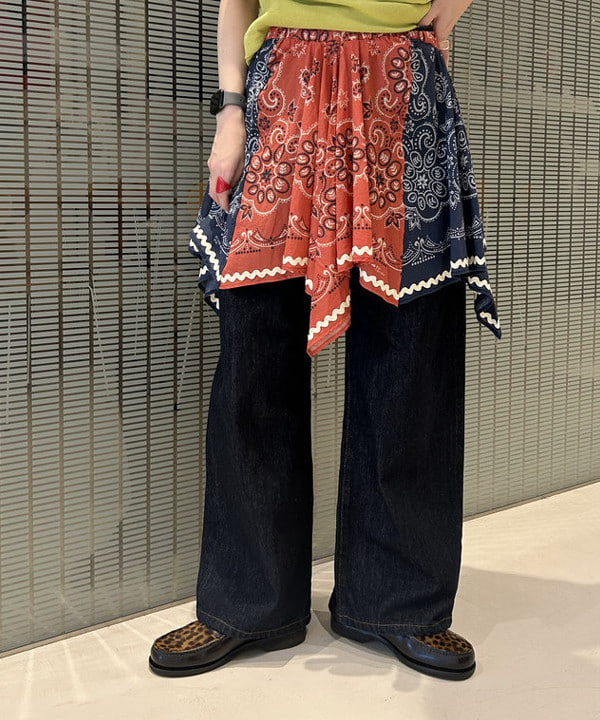 清水 彩乃さんの「BEAMS WOMEN｜ワイド デニム パンツ」を使ったコーディネート