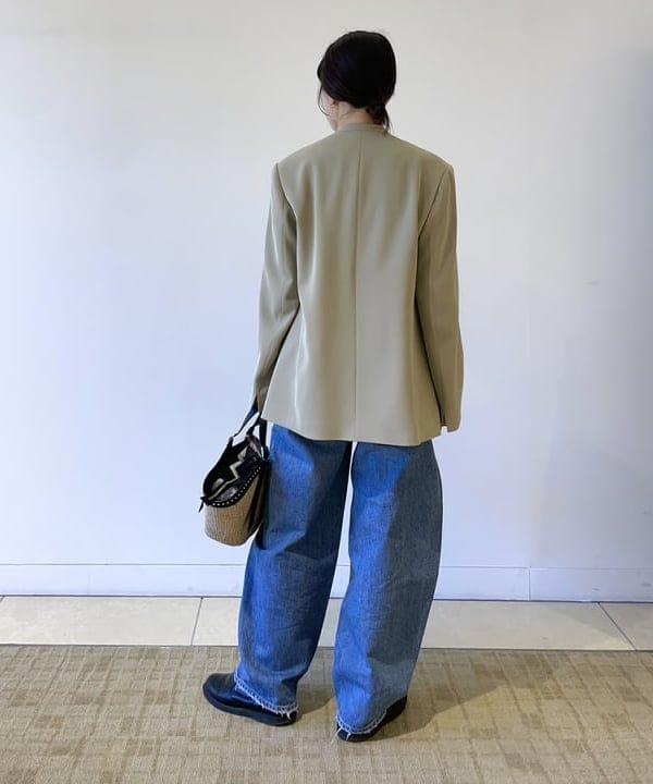 SAKAIさんの「BEAMS WOMEN｜ドライカルゼ ベルテッド ジャケット」を使ったコーディネート