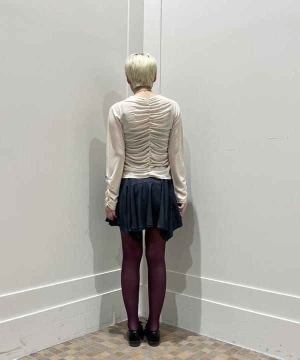 あさひさんの「BEAMS WOMEN｜シャーリング ギャザー カーディガン」を使ったコーディネート