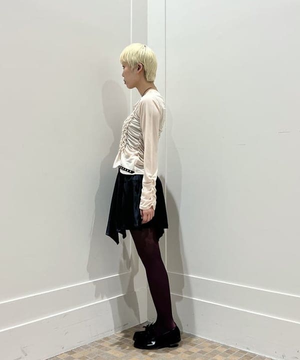 あさひさんの「BEAMS WOMEN｜シャーリング ギャザー カーディガン」を使ったコーディネート