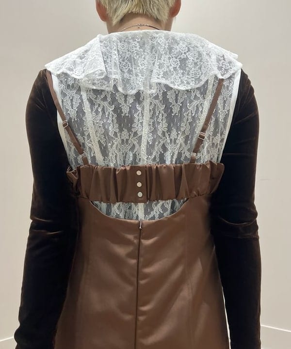 あさひさんの「BEAMS WOMEN｜サテン ミニ キャミソール ワンピース」を使ったコーディネート