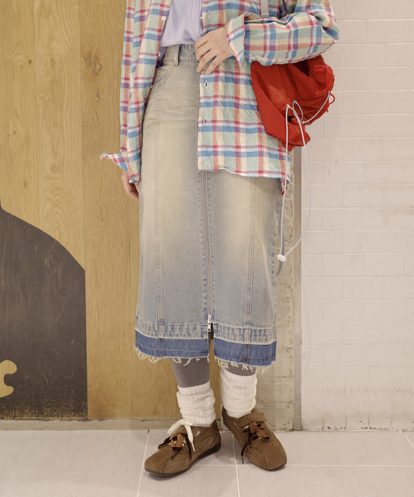 Joさんの「BEAMS WOMEN｜5 Panel Mesh Madras」を使ったコーディネート