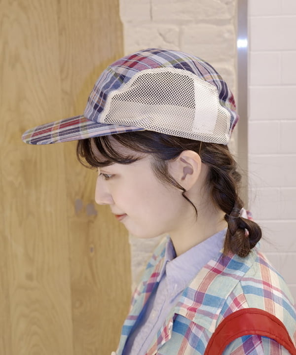 Joさんの「BEAMS WOMEN｜5 Panel Mesh Madras」を使ったコーディネート