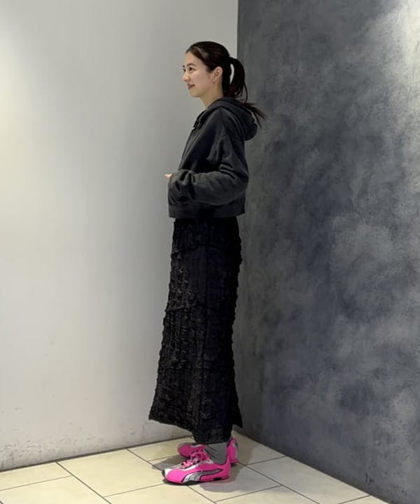 ササキさんの「BEAMS WOMEN｜スウェット ジップ フーディー」を使ったコーディネート