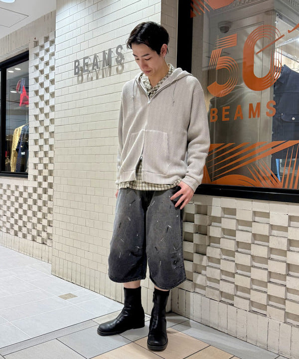 藤井 倖輝さんの「BEAMS WOMEN｜メッシュ ジップアップ フーディ【リラックスフィット】」を使ったコーディネート