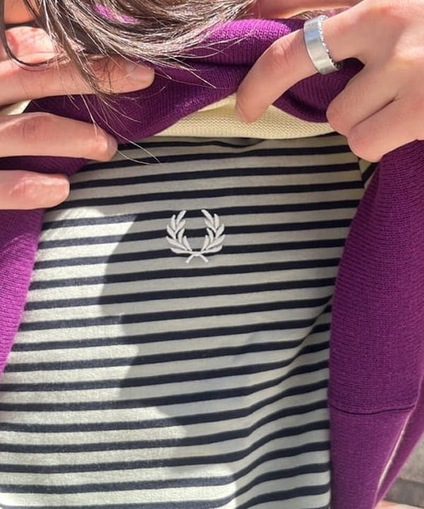 菊田 悠さんの「BEAMS WOMEN｜ワイドフィット 7ゲージ ラガー ニットポロシャツ」を使ったコーディネート