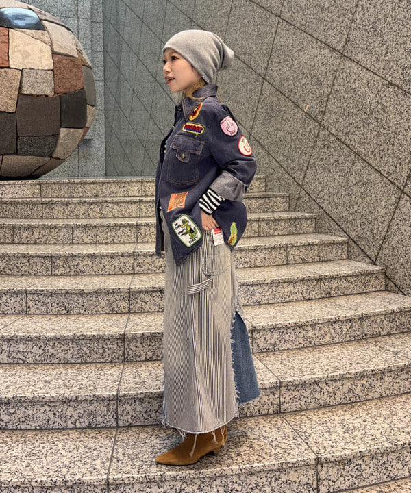 まゆちゃんさんの「BEAMS WOMEN｜【別注】BIGMAC / リペア スカート」を使ったコーディネート