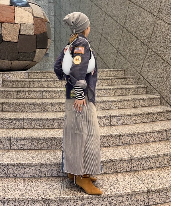 まゆちゃんさんの「BEAMS WOMEN｜【別注】BIGMAC / リペア スカート」を使ったコーディネート