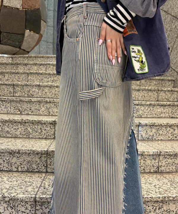 まゆちゃんさんの「BEAMS WOMEN｜【別注】BIGMAC / リペア スカート」を使ったコーディネート