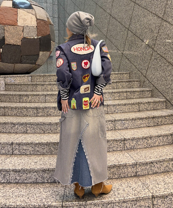 まゆちゃんさんの「BEAMS WOMEN｜【別注】BIGMAC / リペア スカート」を使ったコーディネート