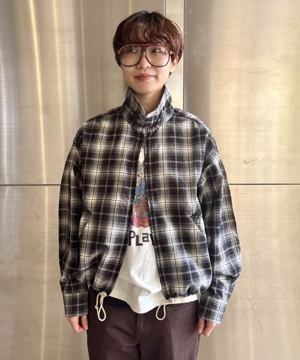 みりさんの「マドラス チェック ブルゾン」を使ったコーディネート