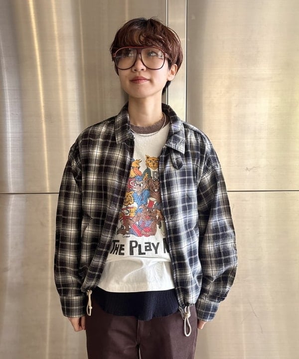 みりさんの「マドラス チェック ブルゾン」を使ったコーディネート