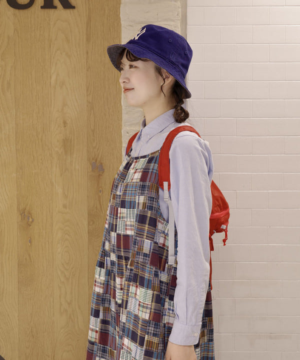 Joさんの「BEAMS WOMEN｜【別注】NEW ERA / MLB リバーシブル バケットハット」を使ったコーディネート
