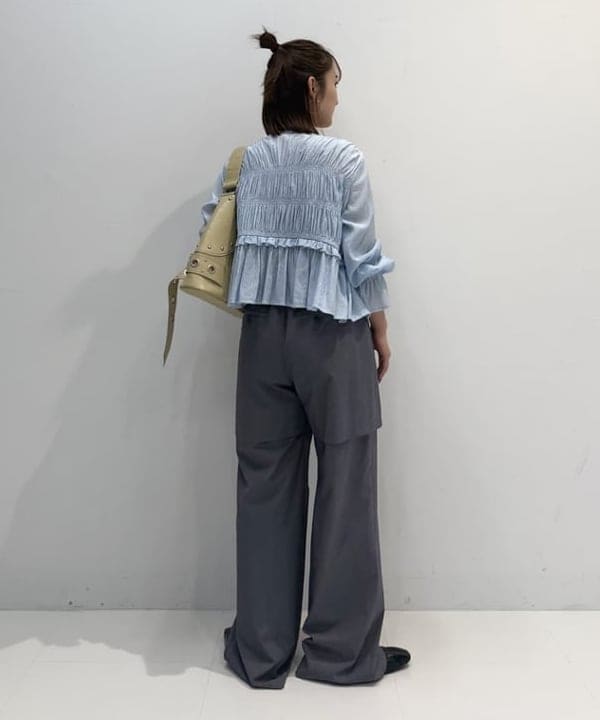 松本 佳菜子さんの「BEAMS WOMEN｜ハーフ レイヤード パンツ」を使ったコーディネート