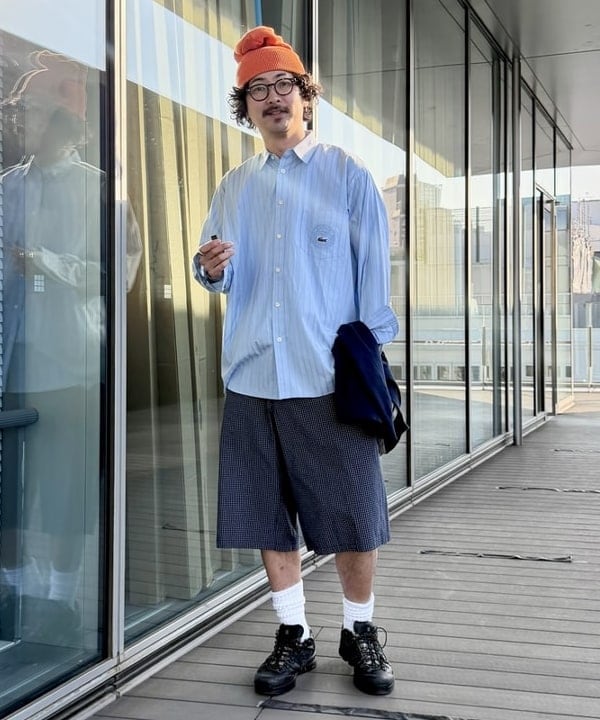 BAKU(東江 漠)さんの「BEAMS WOMEN｜【別注】LACOSTE / チルデン ニット ベスト」を使ったコーディネート