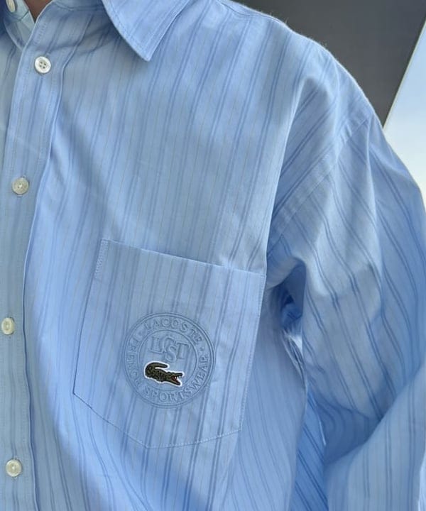 BAKU(東江 漠)さんの「BEAMS WOMEN｜【別注】LACOSTE / チルデン ニット ベスト」を使ったコーディネート