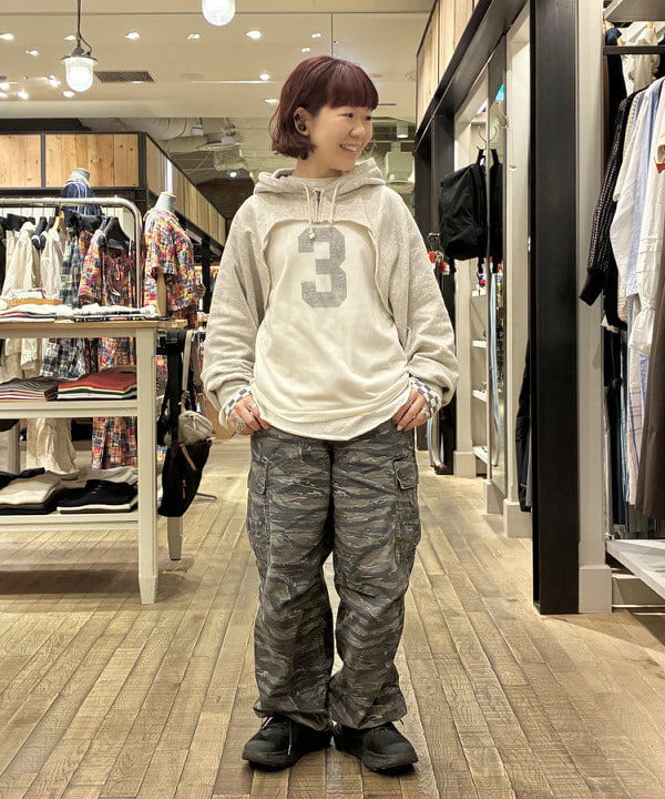 原口 愛さんの「BEAMS WOMEN｜スウェット ボレロ」を使ったコーディネート