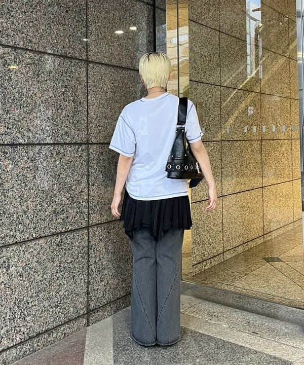 あさひさんの「BEAMS WOMEN｜スタッズ ベルト バッグ」を使ったコーディネート