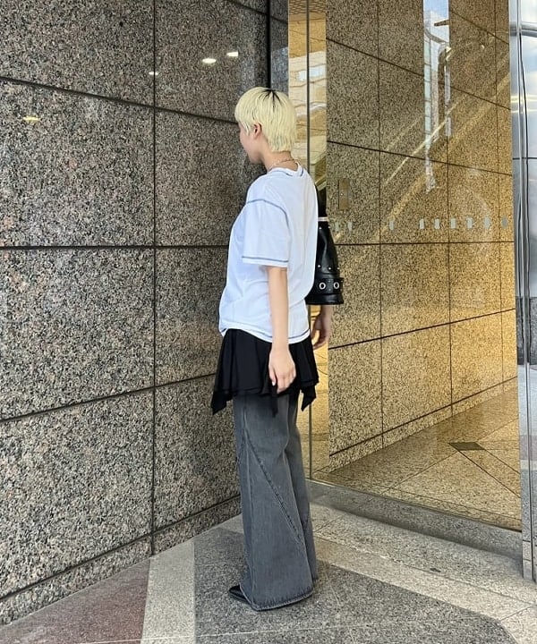 あさひさんの「BEAMS WOMEN｜スタッズ ベルト バッグ」を使ったコーディネート