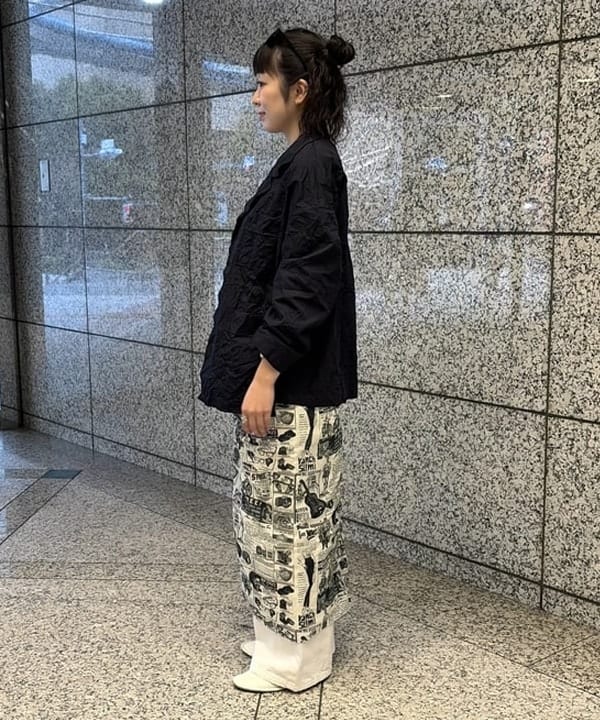 ばるたんさんの「BEAMS WOMEN｜リンクル ジャケット」を使ったコーディネート