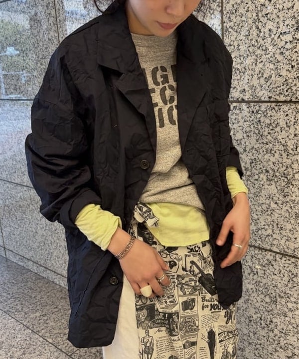 ばるたんさんの「BEAMS WOMEN｜リンクル ジャケット」を使ったコーディネート