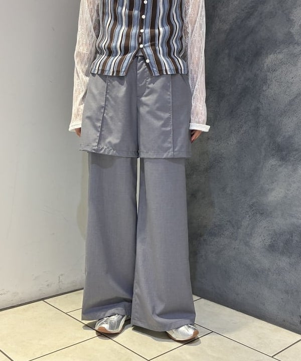 SAEさんの「BEAMS WOMEN｜マルチストライプ ニット キャミソール」を使ったコーディネート