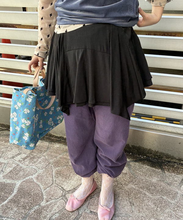 晶さんの「BEAMS WOMEN｜サマー ベロア リンガー Tシャツ」を使ったコーディネート