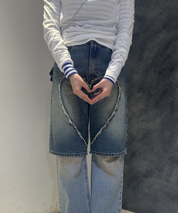 ハルカさんの「BEAMS WOMEN｜LEVI&rsquo;S(R) / LOOSE BOOT ジーンズ ライトインディゴ」を使ったコーディネート
