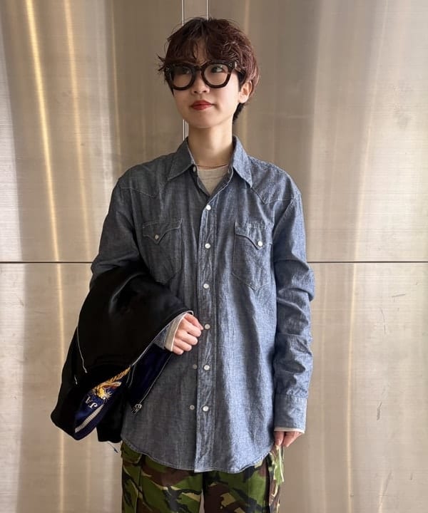 みりさんの「【別注】テーラー東洋 / 50th 50％ スカジャン」を使ったコーディネート