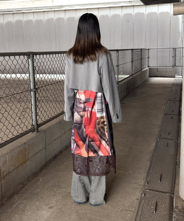 むりょさんの「BEAMS WOMEN｜レース テープ キリカエ Tシャツ」を使ったコーディネート