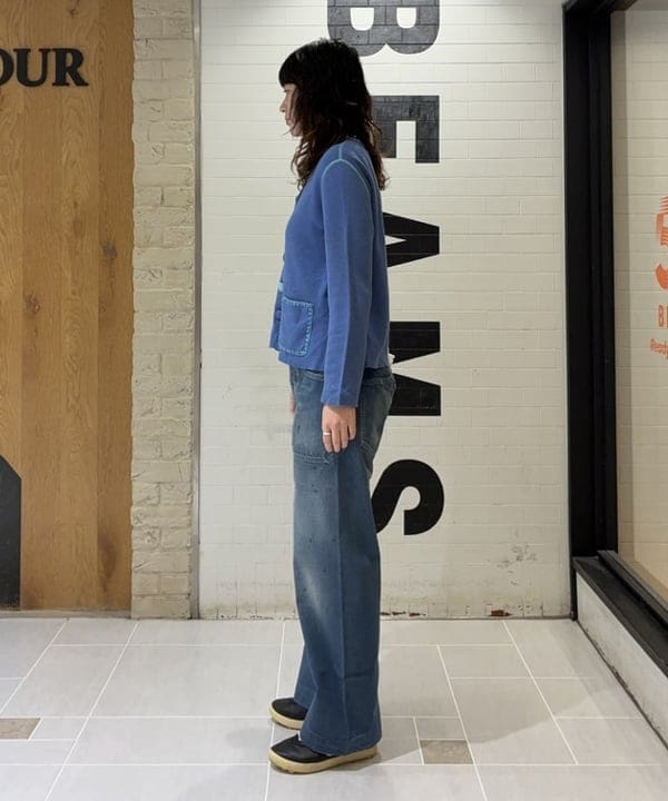 キラリさんの「BEAMS WOMEN｜【別注】BUZZ RICKSON'S / USN デニム トラウザーズ」を使ったコーディネート