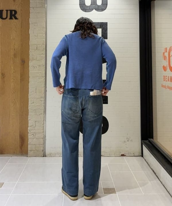 キラリさんの「BEAMS WOMEN｜【別注】BUZZ RICKSON'S / USN デニム トラウザーズ」を使ったコーディネート