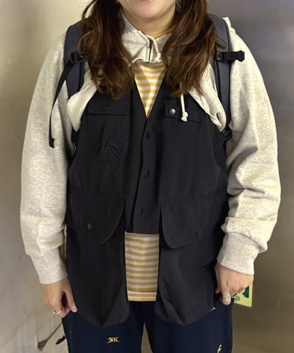 kawaiさんの「BEAMS WOMEN｜ナイロン フィッシング ベスト」を使ったコーディネート