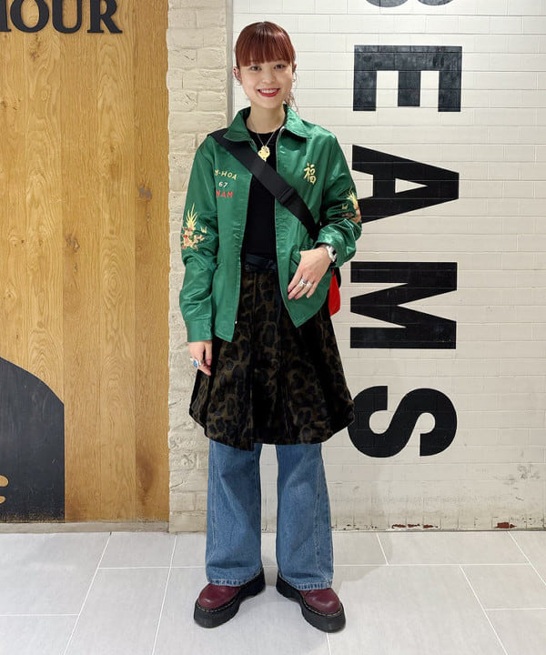 りかちょび/岸本梨佳さんの「BEAMS WOMEN｜【別注】ENGINEERED GARMENTS / ラップ スカート」を使ったコーディネート