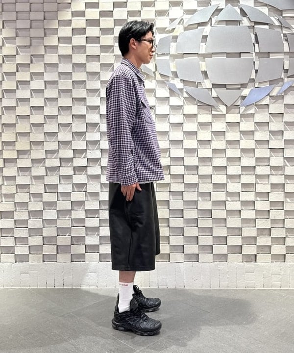 Yutoさんの「BEAMS WOMEN｜カウレザー イージー ショートパンツ【ワイドストレートフィット】」を使ったコーディネート