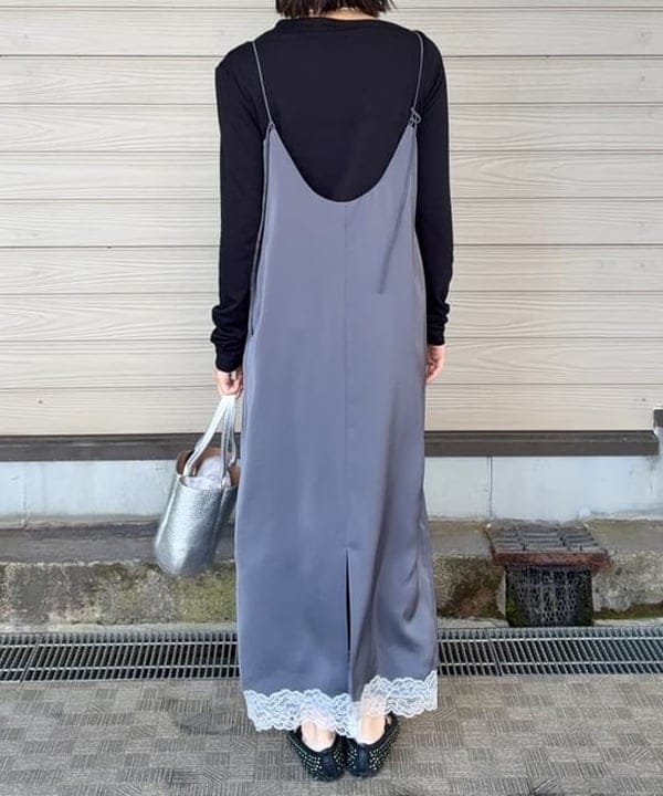 イナダさんの「BEAMS WOMEN｜リバーレース キャミソール ワンピース」を使ったコーディネート