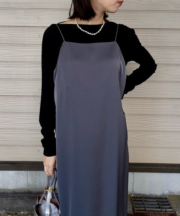 イナダさんの「BEAMS WOMEN｜リバーレース キャミソール ワンピース」を使ったコーディネート