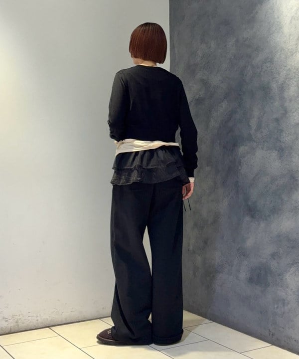 Hazukiさんの「BEAMS WOMEN｜14ゲージ ショート丈 クルーネック カーディガン」を使ったコーディネート