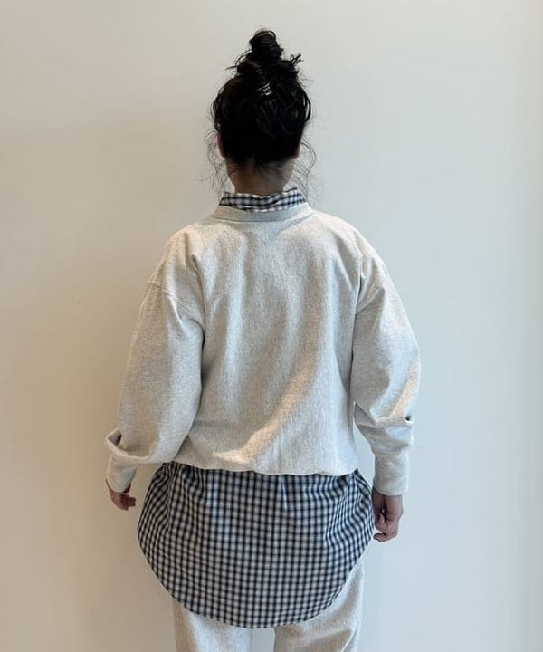 清水 彩乃さんの「BEAMS WOMEN｜【別注】Champion / ボーイ リバースウィーブ(R) クルー」を使ったコーディネート