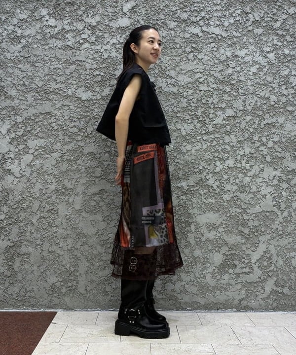 ササキさんの「BEAMS WOMEN｜ジップ ヨーク ベスト」を使ったコーディネート