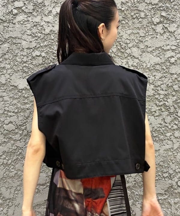 ササキさんの「BEAMS WOMEN｜ジップ ヨーク ベスト」を使ったコーディネート