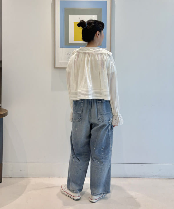 おのすさんの「BEAMS WOMEN｜ヴィンテージ レース ブラウス」を使ったコーディネート