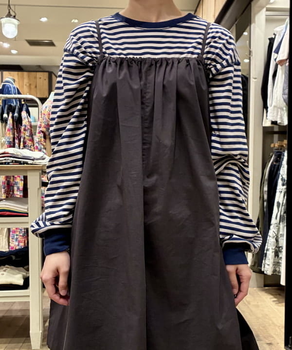 たぐみさんの「BEAMS WOMEN｜スウィッチ ボーダー ロングスリーブ」を使ったコーディネート