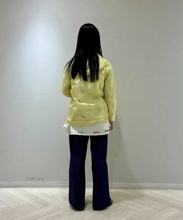 にしだてさんの「BEAMS WOMEN｜エンブロ ワーク シャツ」を使ったコーディネート