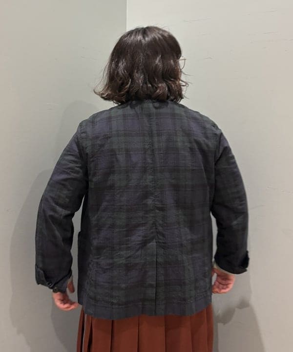 イガラシさんの「BEAMS WOMEN｜チェック ダブル ジャケット」を使ったコーディネート