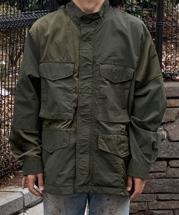 松本 悠平さんの「BEAMS WOMEN｜3ファブリック クレイジー M65 ジャケット【ワイドフィット】」を使ったコーディネート