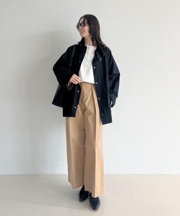 隈元 楓さんの「BEAMS WOMEN｜【別注】Barbour / BEDALE ジャケット」を使ったコーディネート