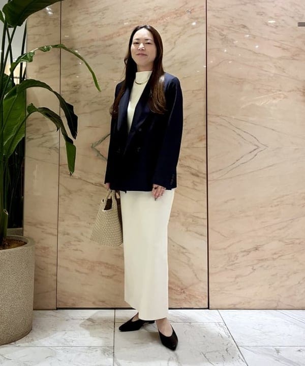 関 桂子さんの「BEAMS WOMEN｜ダブルブレスト ジャケット」を使ったコーディネート