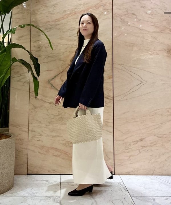 関 桂子さんの「BEAMS WOMEN｜ダブルブレスト ジャケット」を使ったコーディネート